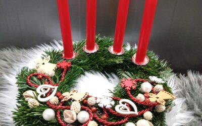 Vázání adventních věnců